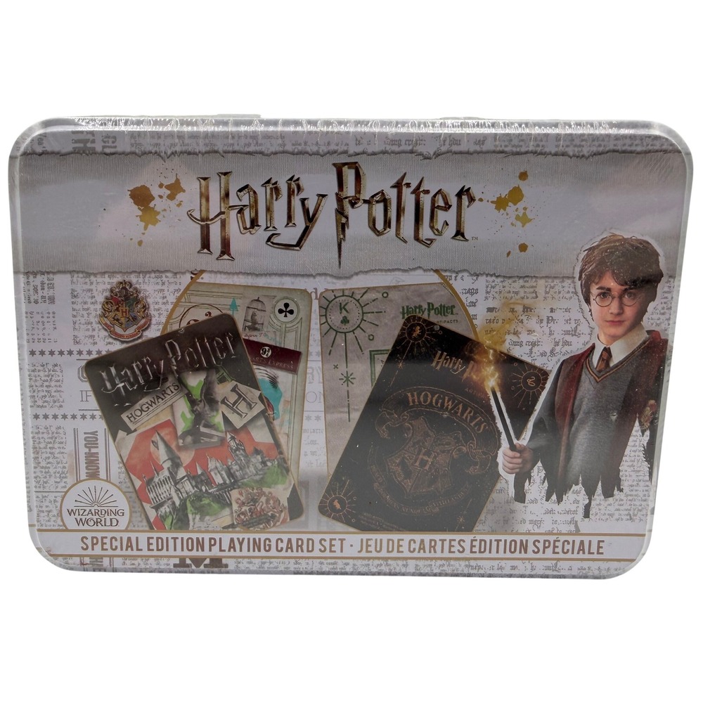 Harry Potter Special Edition Card Set 2 Decks Collector Tin Wizarding World
